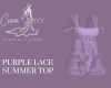 Purple Lace Summer Top