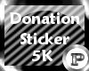 *P* 5k Donation Sticker