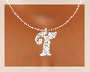 [DF] T silver necklace