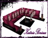 KT PURPLE SOFA SET