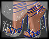 Blue Sapphire Sandals