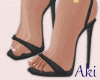 Aki Gold Chain Heels .B