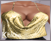 K gold shimmy top