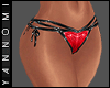 [ latex kini pants ] red