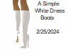 [BB] White Dress Boots