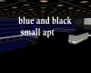 Blue and Black small apt