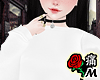 蝶 White Crop Sweater