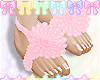 ! Kids Flower Feet Pink