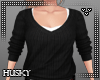 !P l Basic Black Sweater