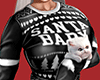 Xmas Cat Sweater Blk
