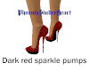 DarkRed sparkle pumps