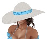 AE Beach Hat Flora Blue