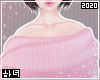 Shoulder | Pink sweater