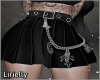 .L.  Black Skirt M Goth