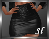 (SL) Black Leather Skirt