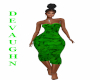 EMBRACE GREEN PRNT DRESS