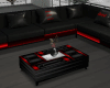 Love Neon Red/Blk Couch