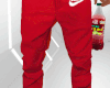 Red Nikey Joggers