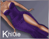 K Purple Velvet gown