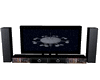 BLACK TV WITH SPACESHIP