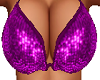 (L) Purple Bikini Top