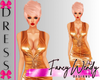 Gold Wiggle Dress RLL