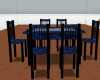 Blue Widow Table/Chairs