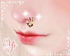 🌸 Gold Nose Heart