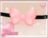 ! F. Pink Bow Choker