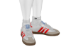 NUT. SHOES RED/WHITE SB