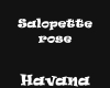 salopette rose Havana