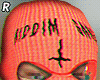 ® (F) Orange Ski Mask