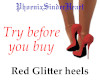 Red Glitter heels