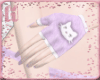 |H| Lilac Kitty Gloves
