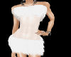 Sexy White Fur Dress