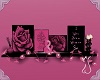 Pink and Black Shelf