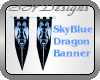 Sky Blue Dragon Banner
