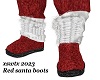 Red santa boots