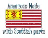 USA & Scottish Sticker
