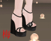 梅 romance black wedges