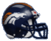 Denver Bronco helmet 1