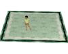 (MR) Mint Wht Blk Rug