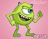 M) pixel mike wazowski