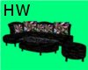 Black Swirl Couch