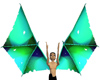 aqua green wings