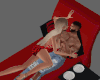 Red lover couch
