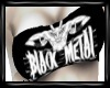 Black metal top