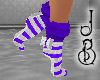 JB Purple Xmas Sock