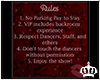 |♕| Club Rules Sign