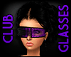 Neon Purple Club Glasses